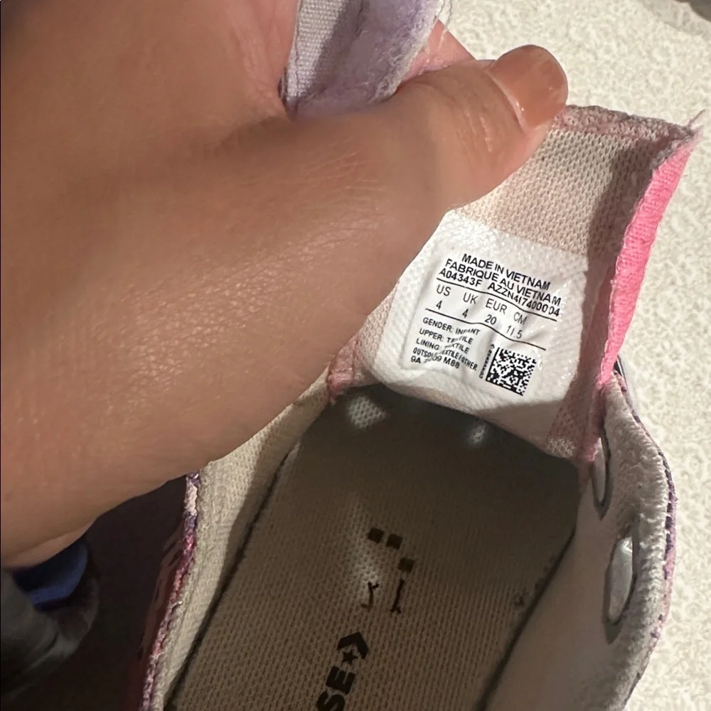 Converse Multicolor Toddler Shoes with Velcro